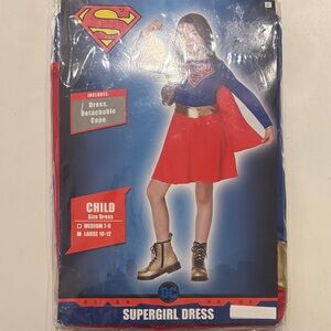 DC Supergirl Child Costume - Red, Blue, and Gold